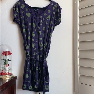 American Eagle Purple and Green Casual Dress
